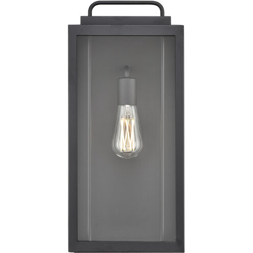 Gallatin 1 Light 19.2 inch Textured Black Outdoor Wall Sconce
